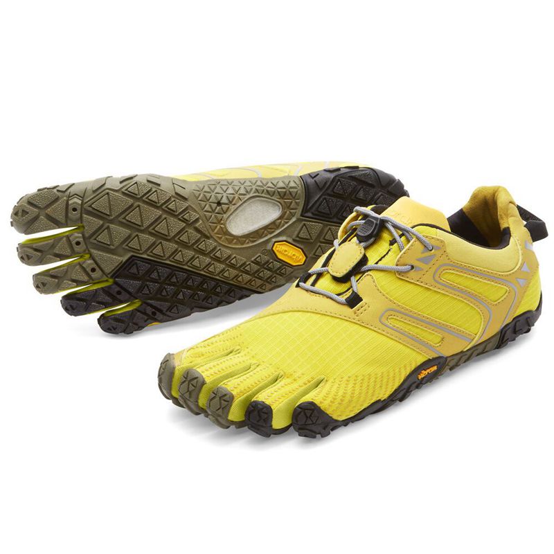 Vibram FiveFingers V-Trail Férfi Edzőcipő - Sárga EQXQ871